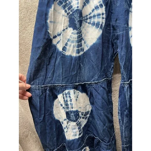 India Boutique Women’s One Size S/M Wide Leg Palazzo Bohemian Boho Gaucho pants - Picture 4 of 7